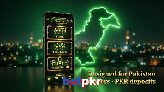 Main screen of Betpkr pk page for PK players